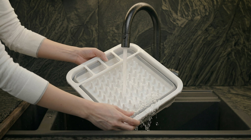 SpaceSaver™ Faltbares Abtropfgestell